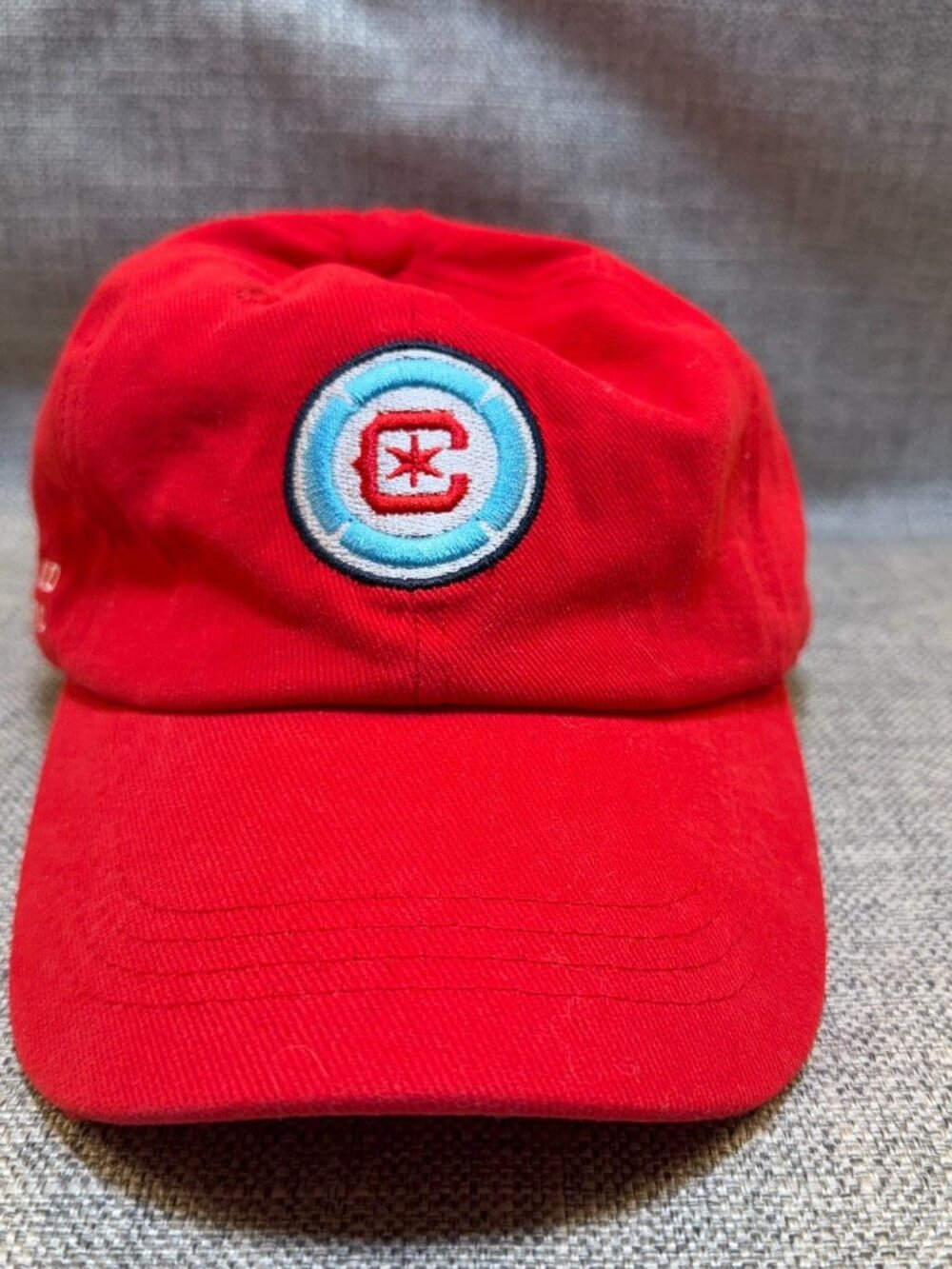 Chicago Fire FC Red Adjustable Strapback Hat MLS Soccer Dad Cap OSFA